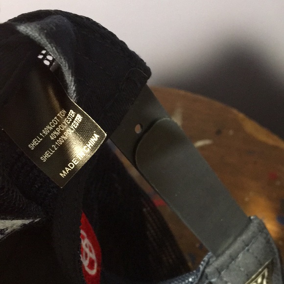 Toyota #19 SiriusXM racing SnapBack hat mesh back dark blue adjustable cap NWOT - Picture 10 of 11